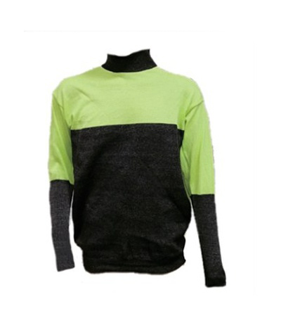 Green Color-Block Cut-Resistant Protective Apparel